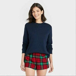 Wondershop Women's Plaid Shorts Pajama Set, Size S
